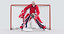 3D model hockey goal
