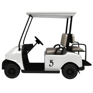 3D model golf cart