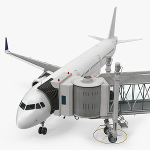 airport jetway passenger bridge 3D model