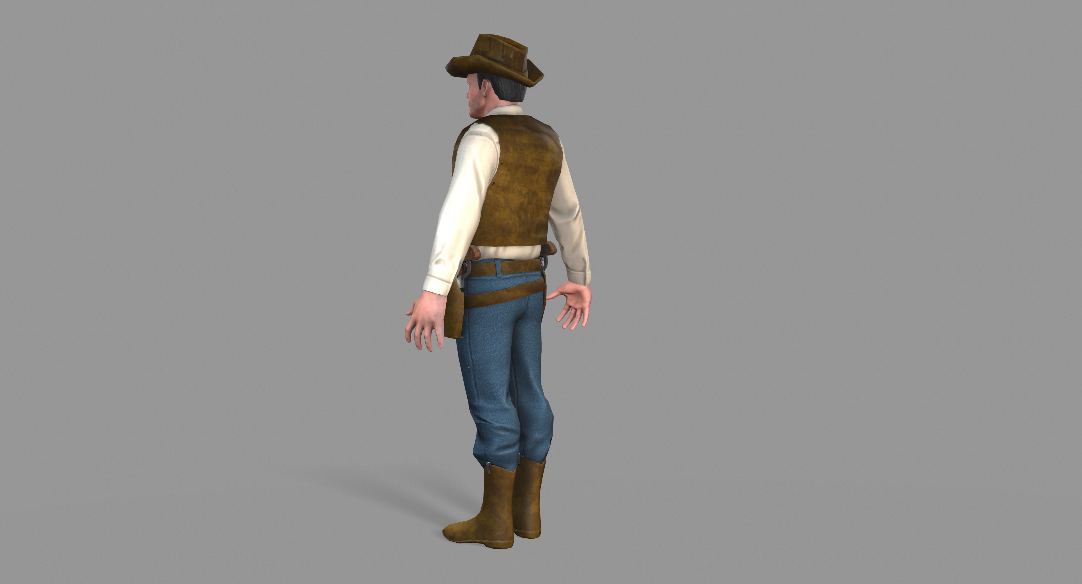 Unity cowboy 3D model - TurboSquid 1333310