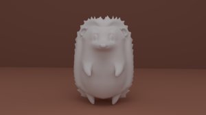 animal hedgehog mammal 3D model