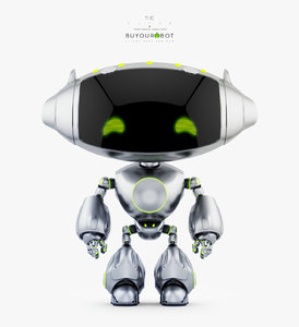 3D cute robotic friendly