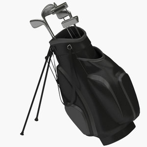 realistic golf bag 3D