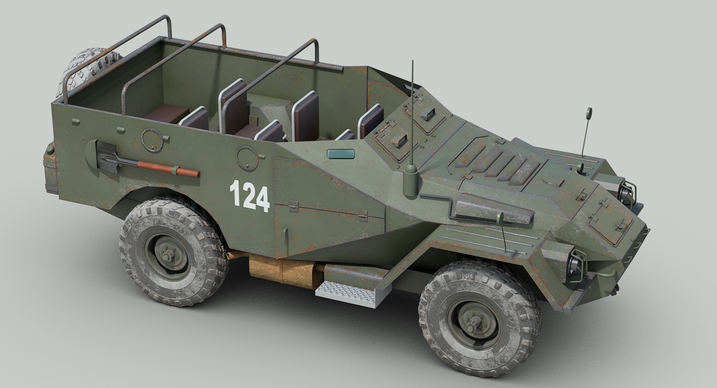 btr 40装甲车3d模型 - turbosquid 1333447