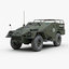 3D soviet btr 40 armored personnel