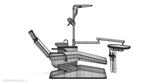 Стоматологическое кресло 3d модель