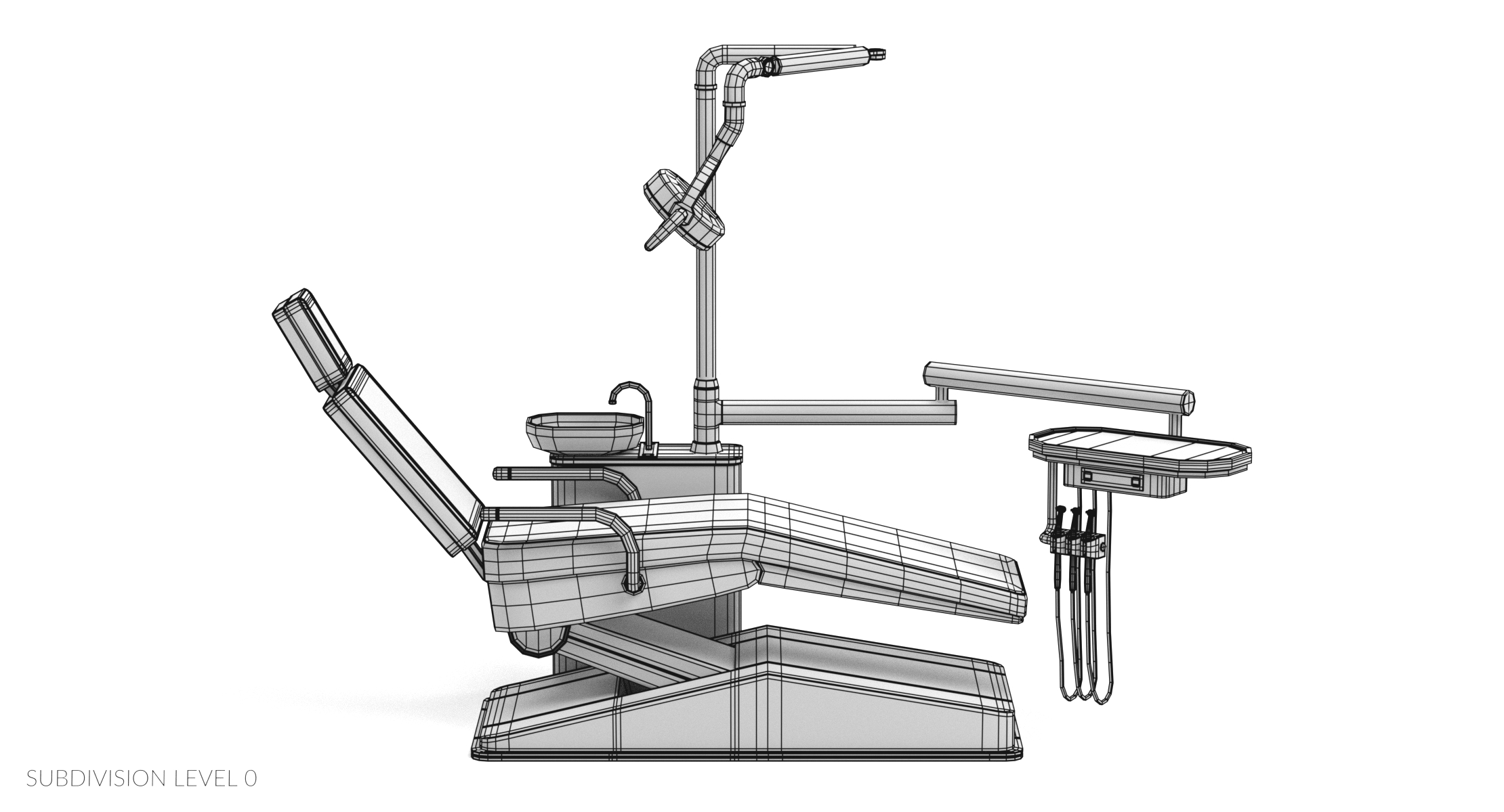 Стоматологическое кресло 3d модель