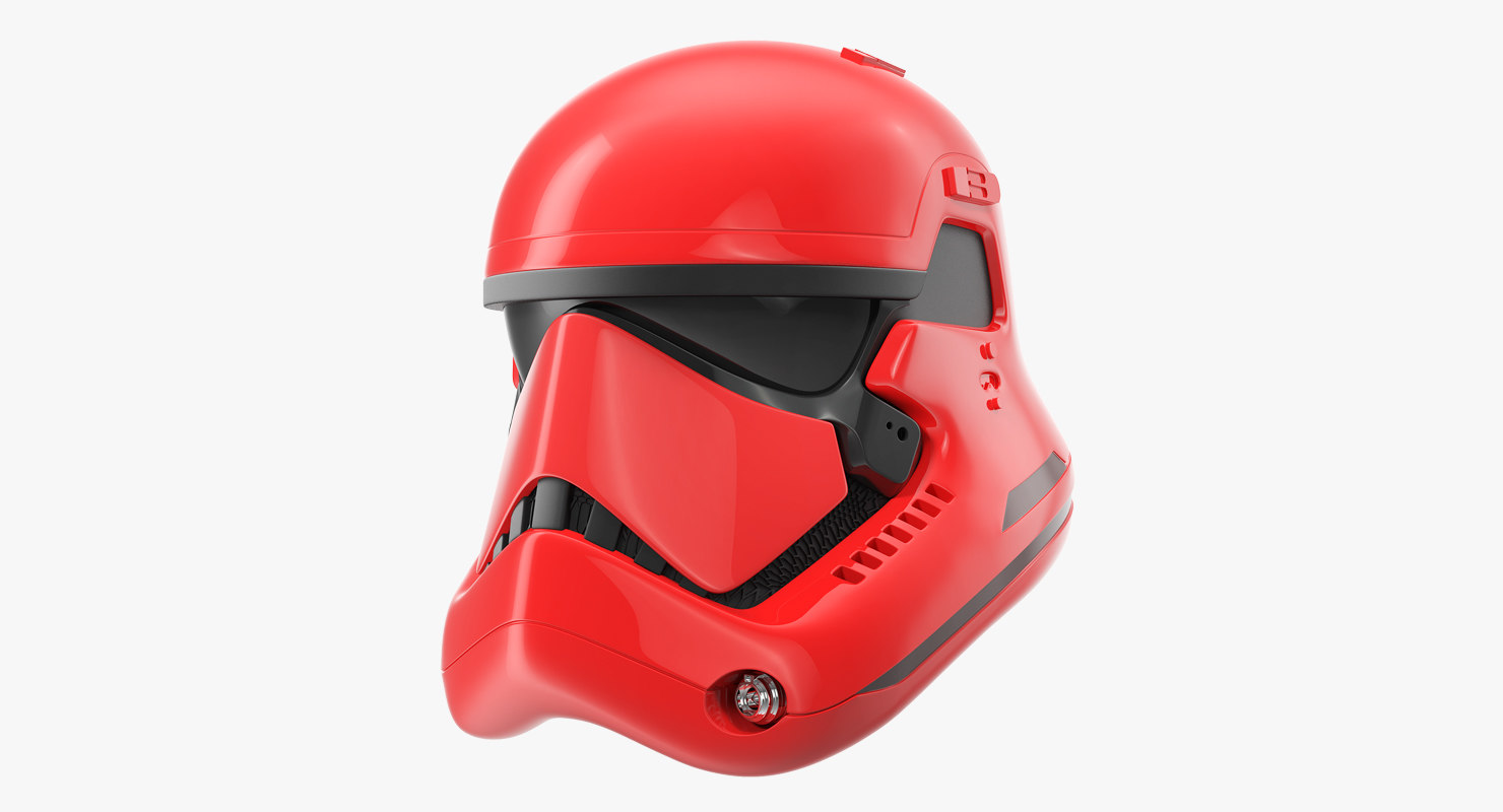 crimson stormtrooper helmet