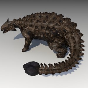3D ankylosaurus animations model