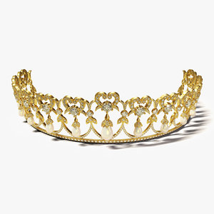 tiara crown diadem 3D model