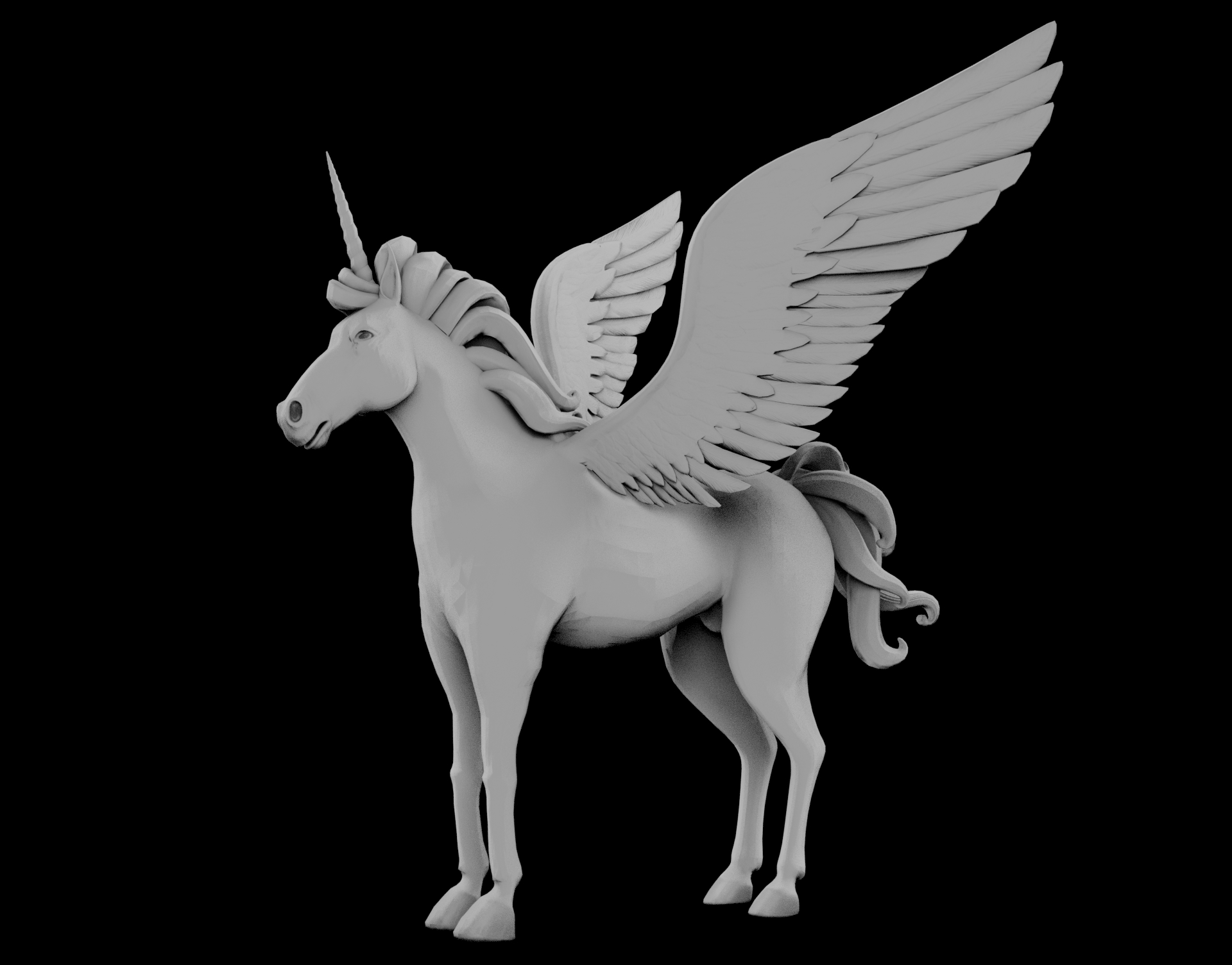 Modelo 3d Unicornio Turbosquid 1333874 1331