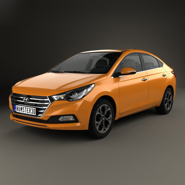 Hyundai accent 3d model