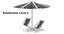 3D beach chair umbrella model