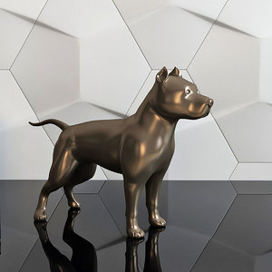 figure pit bull 3D model