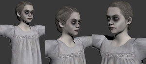 woman character 3D model