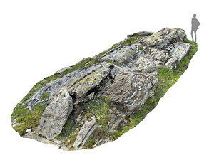 rocky cliffs 16k rocks 3D model