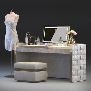 3D model titania dressing table