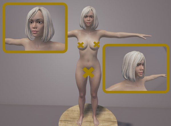 3D model body genitals