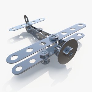 airplane metal kit 3D model