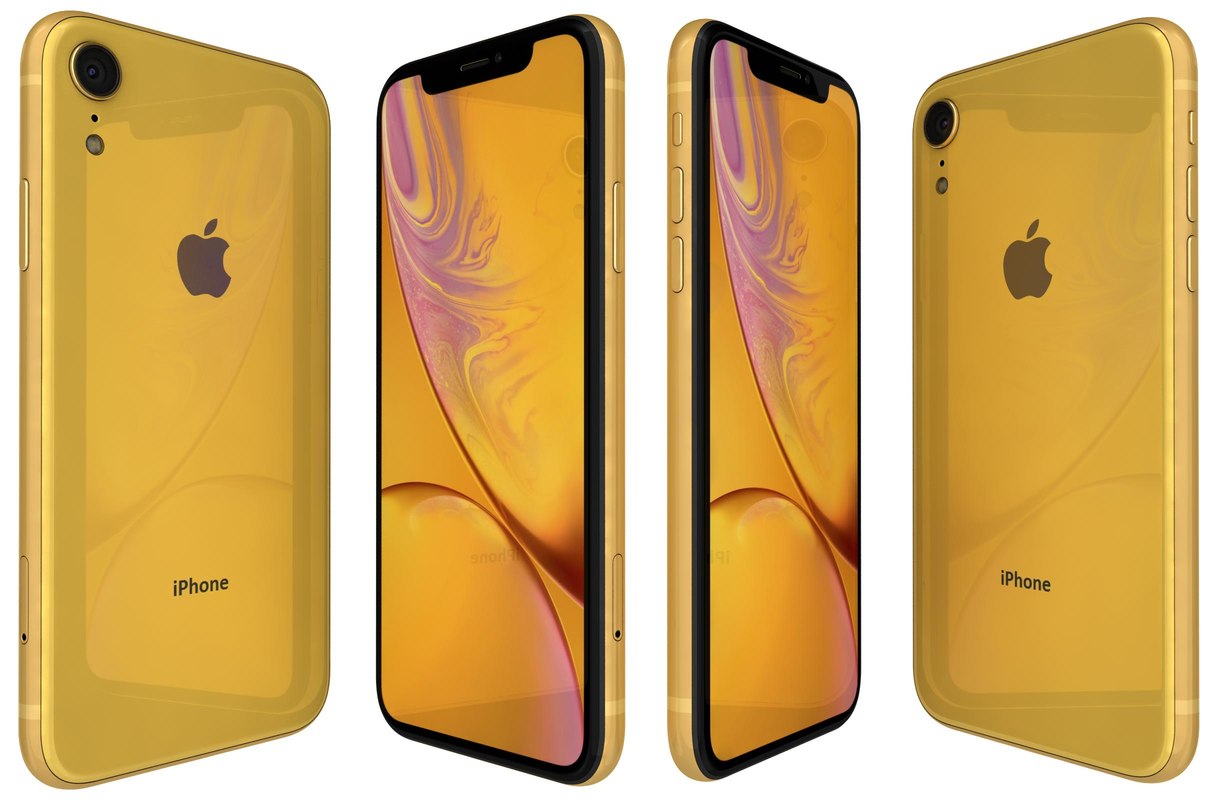 Apple Iphone Xr Yellow 3d Turbosquid 1334313