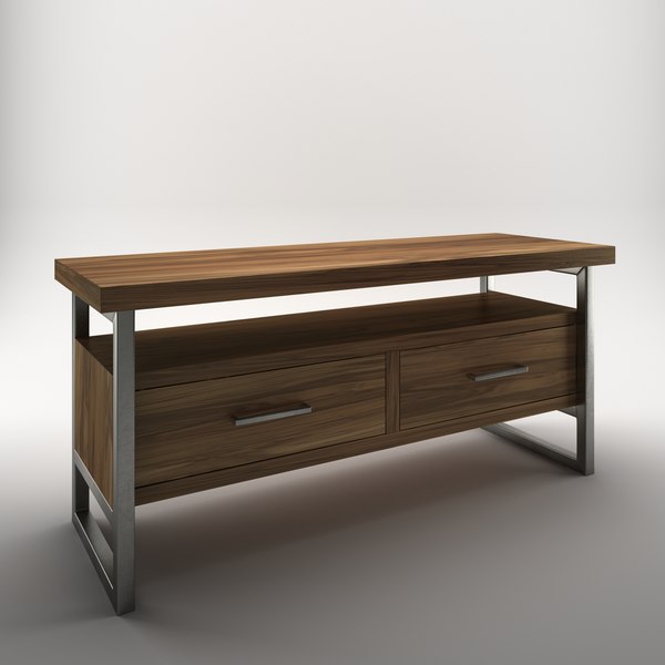 Realistic tv table model TurboSquid 1334478