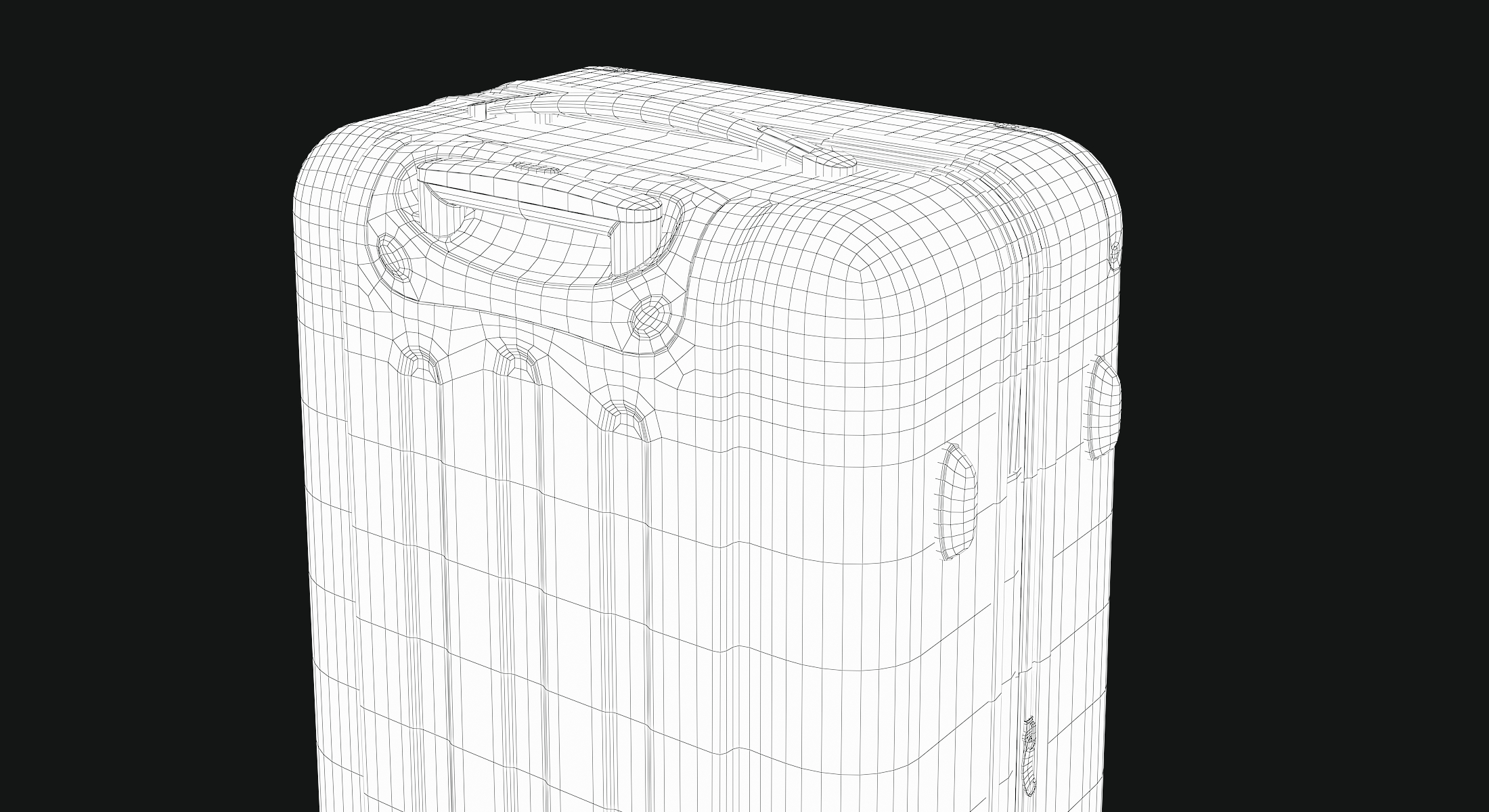 hardside spinner行李箱3d模型