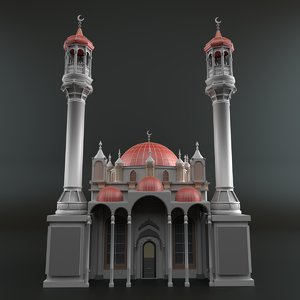 3D mosque cartoon