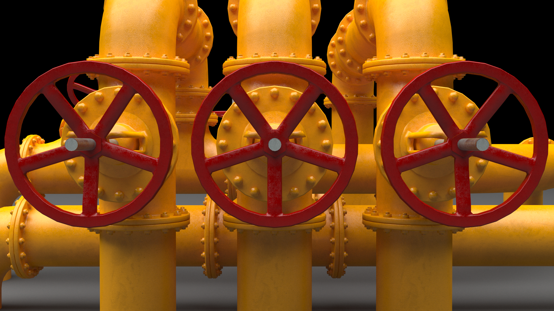 pbr工业管道大3d模型