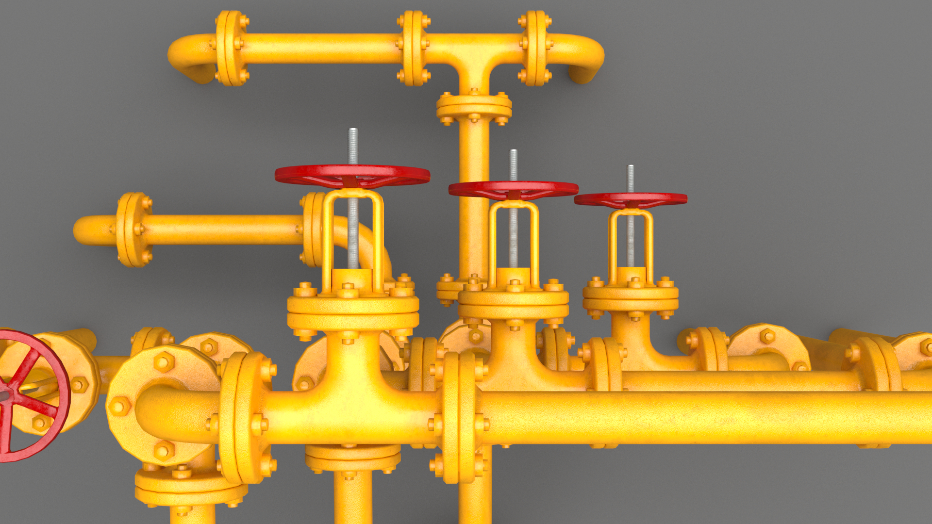 pbr工业管道小3d模型