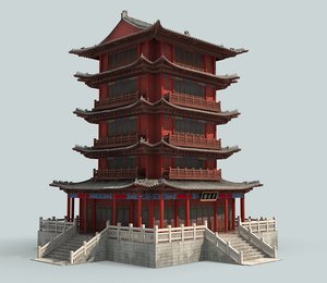 chinese building 3D