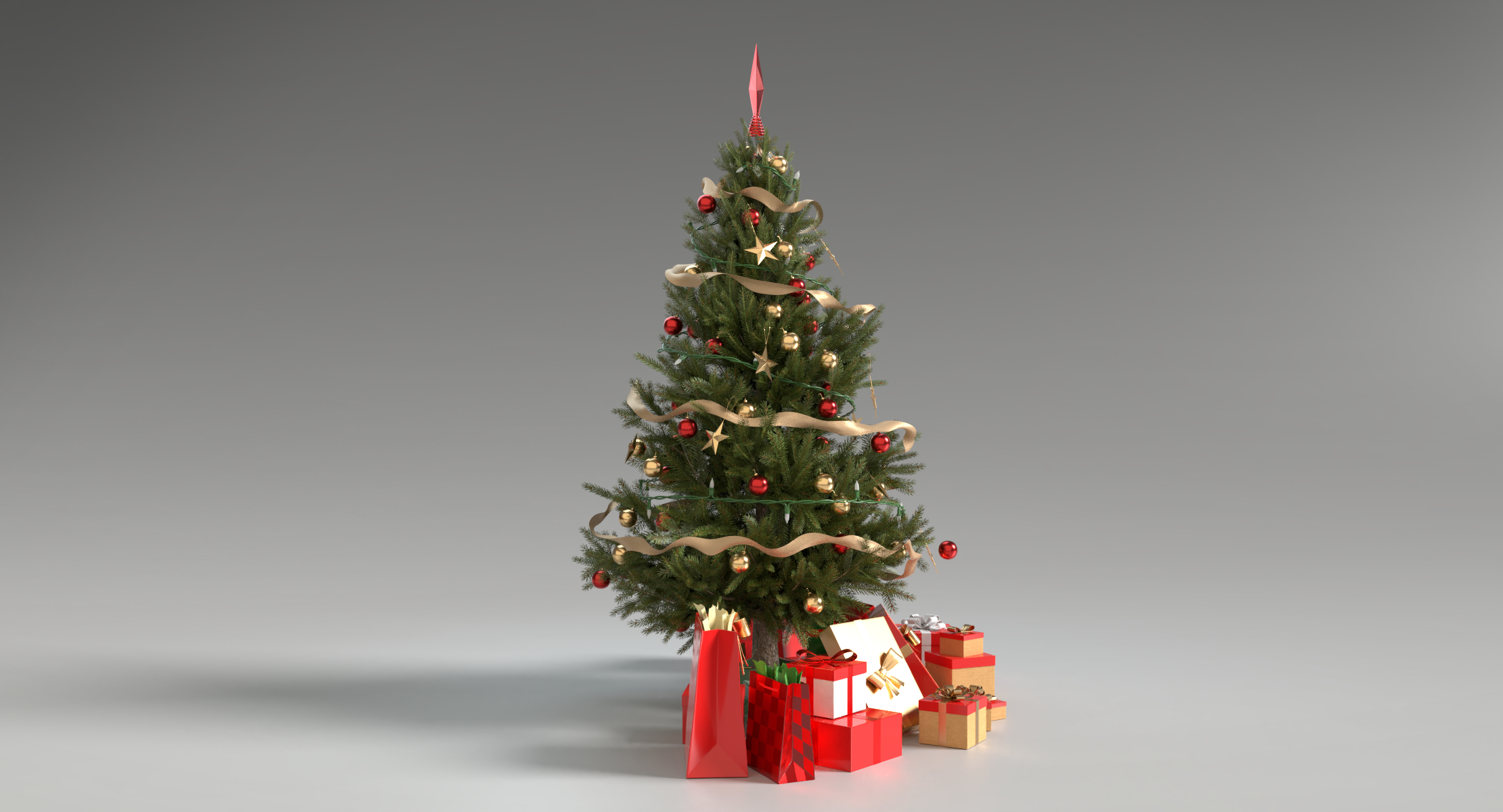 3D christmas tree model TurboSquid 1334828