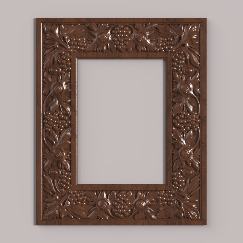 Carved frame cnc model TurboSquid 1335043