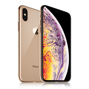apple iphone xs gold 3D