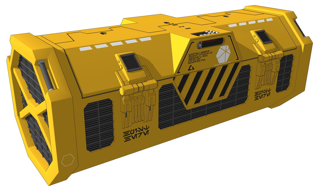 Kyber crystal shipment box 3D 