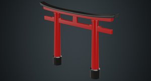 3D model torii gate 1a