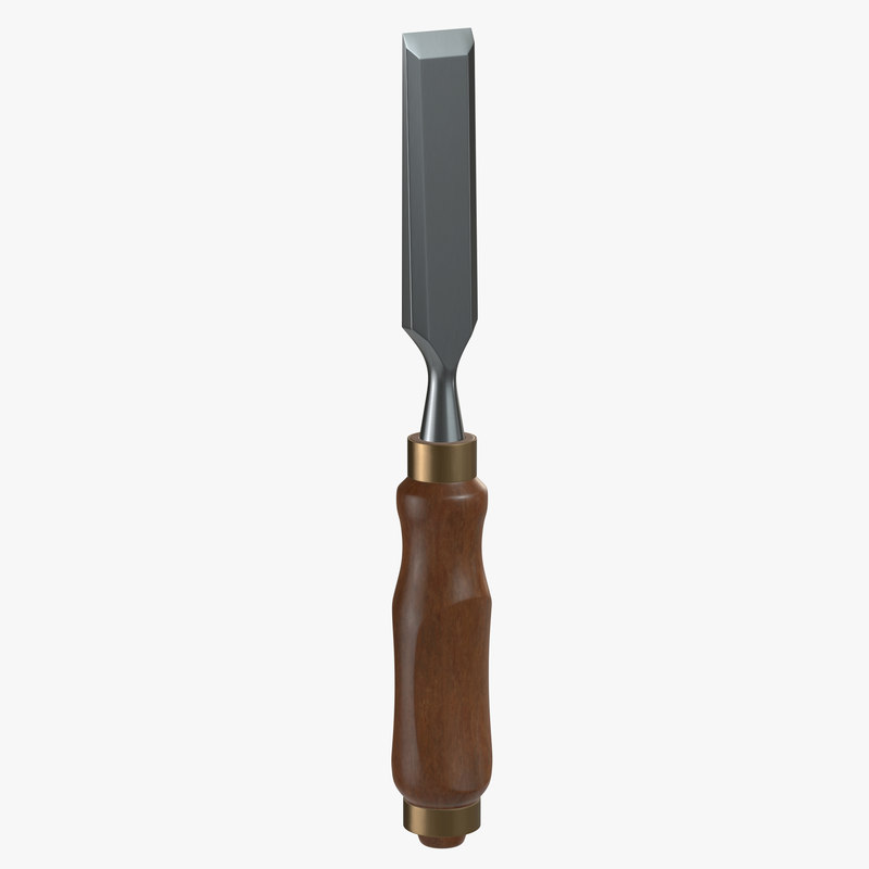 Wood chisel model TurboSquid 1335312