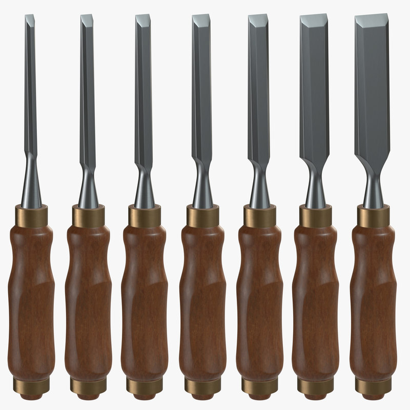 Wood chisel 3D model - TurboSquid 1335329