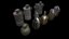 pack grenades 3D model