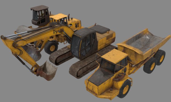 model construction vehicles