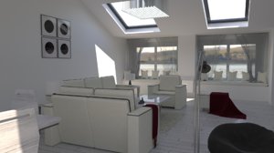 3D scandinavian minimalist scandinavia house