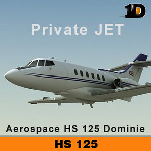 aerospace hs 125 dominie 3d 3ds