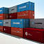 iso cargo containers 3d model