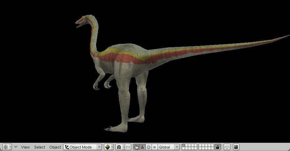 dinosaur ornithomimus 3d model