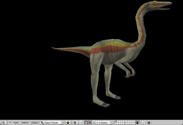 Dinosaur Ornithomimus 3d Model