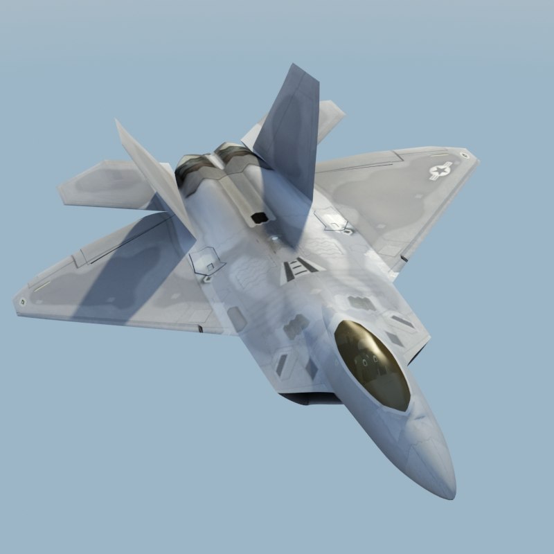 3D Model F22a Raptor F-22 Fighter