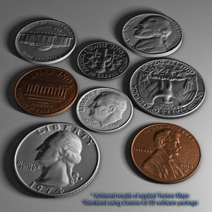 US Coins Normal Maps