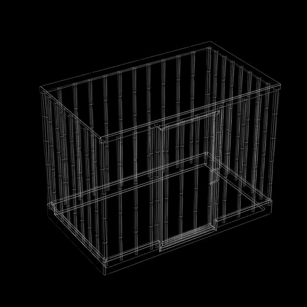 3ds max animal cage