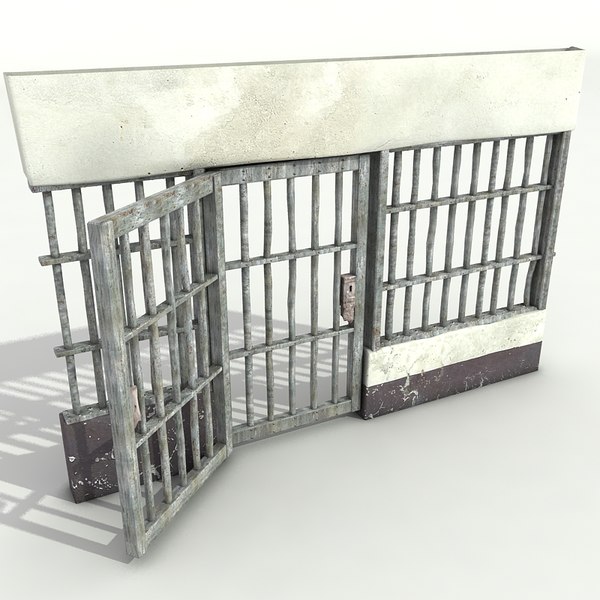 3d model prison door