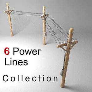 3d power line model