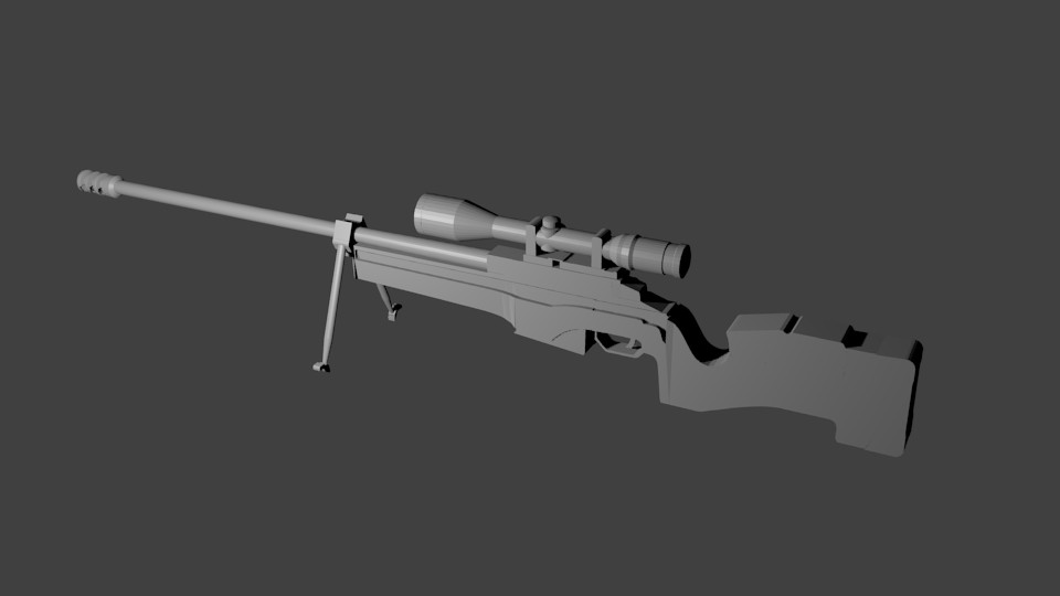 3ds modern sniper rifle sako